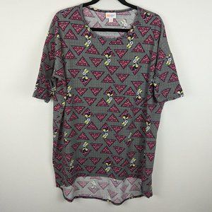 LuLaRoe Minnie Mouse Disney Tunic Short Sleeve Tee